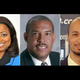 NABJ candidates Deirdre M. Childress, left,Charles Robinson III, Gregory Lee Jr.